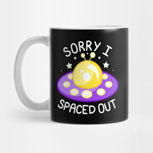 Sorry I Spaced Out - Yellow and Purple Mug